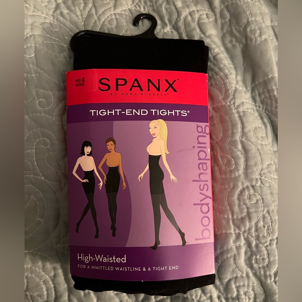 Spanx Tight-end tights. Size C. Black. Brand new!